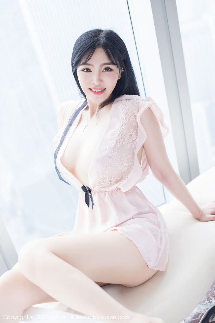 [LeYuan星乐园] Vol.046_ Goddess 刘钰儿居家powder红蕾丝水裙vacuum秀傲人大breast诱惑Photo 46P 12th image
