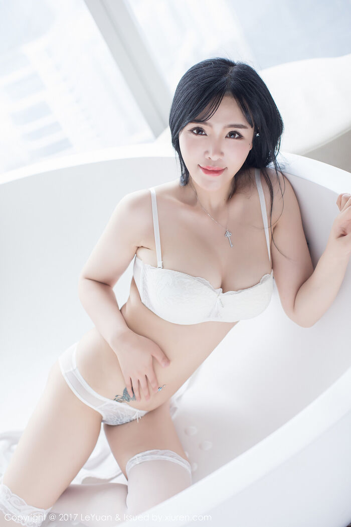 [LeYuan星乐园] Vol.046_ Goddess 刘钰儿居家powder红蕾丝水裙vacuum秀傲人大breast诱惑Photo 46P 30th image
