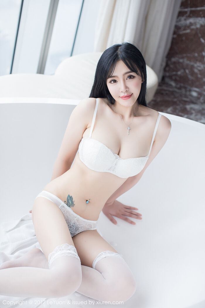 [LeYuan星乐园] Vol.046_ Goddess 刘钰儿居家powder红蕾丝水裙vacuum秀傲人大breast诱惑Photo 46P 31th image