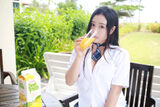 [HuaYan flower plumber] Manuela Vol.060_ Mock Manuela 玛鲁娜沙巴旅 Powder Color 高叉连体衣秀翘臀诱惑Photo 34P